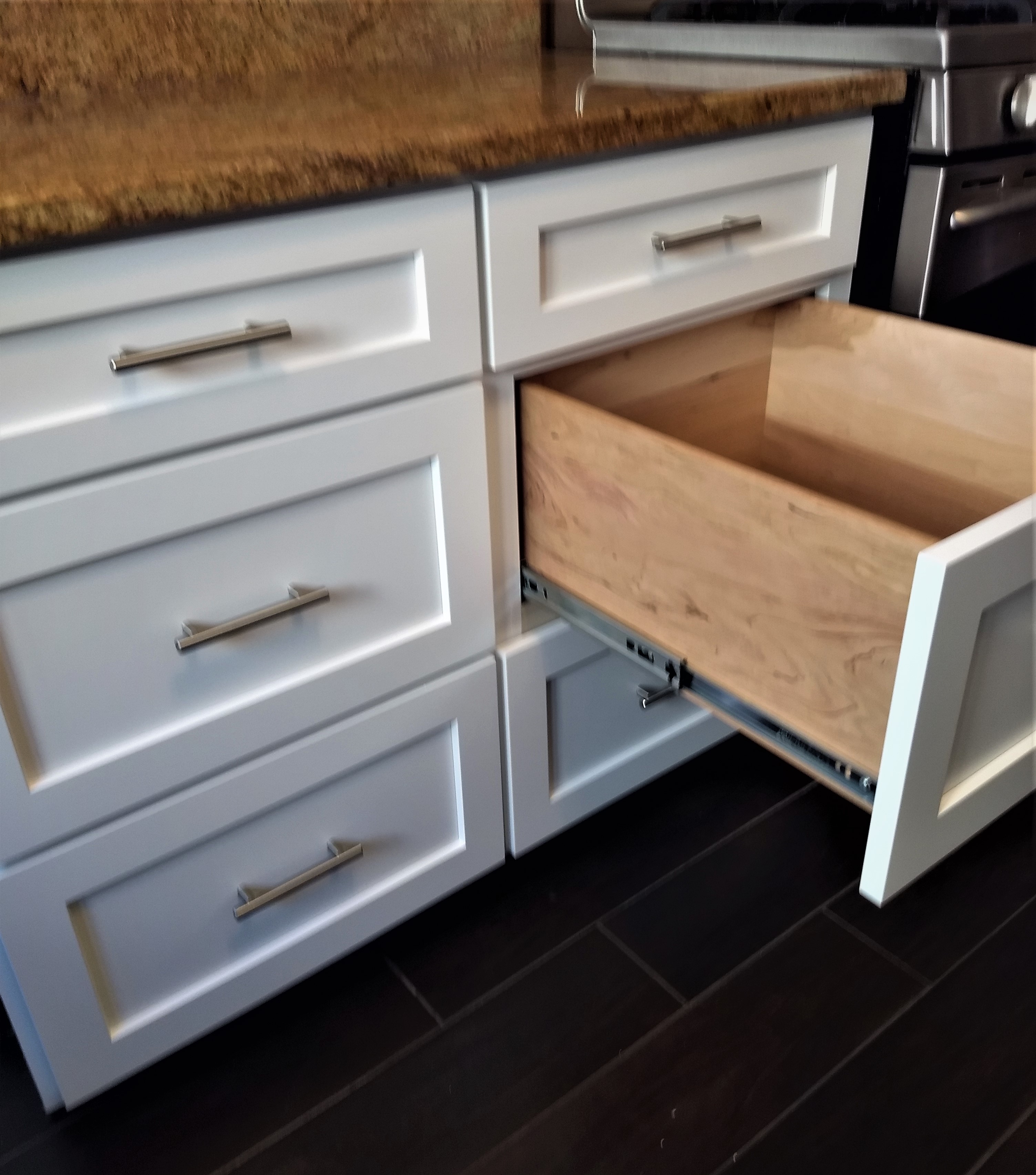 Converting Lower to Drawers Kitchen Craftsman Geneva, Illinois