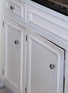 painted kitchen cabinet
