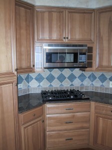 Maple cabinets and granite after refacing